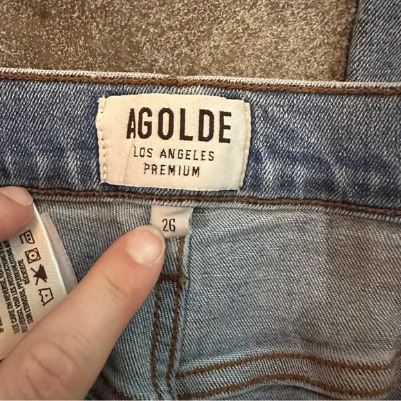 🚨LAST CHANCE🚨 AGOLDE women’s Sophie High Rise Skinny jeans in Color Scheme 26 - Picture 2 of 9